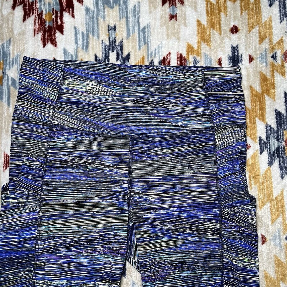 Lululemon Fast Free Tight Non-Reflective Nulux in Interconnect Blue Sz 10 - Picture 2 of 10